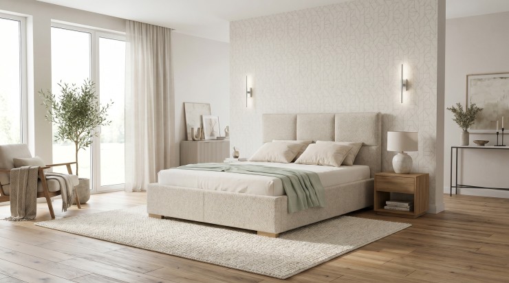 Promocja Łóżko tapicerowane Grande 160x200 z poj.