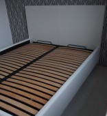 Promocja Łóżko tapicerowane Iris 160x200 z pojemnikiem