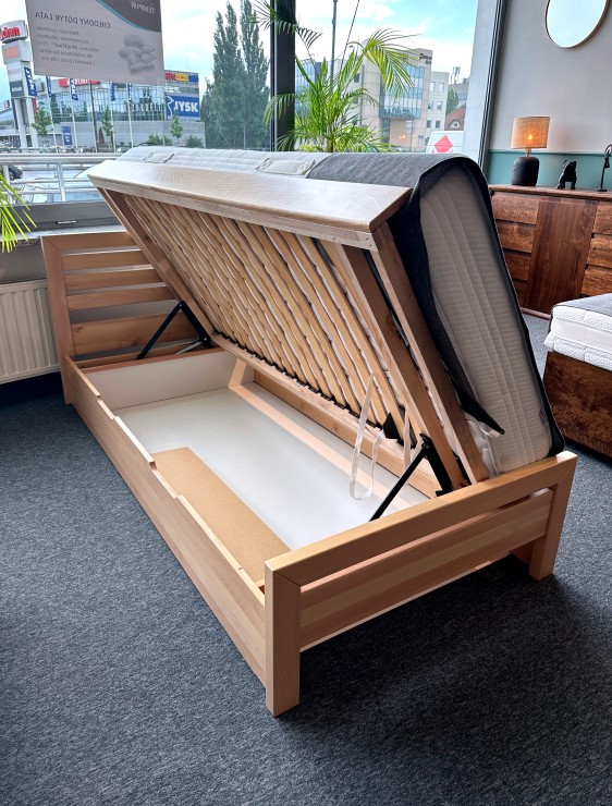 Łóżko Solid II 90x200 z pojemnikiem z ekspozycji Salonu Puławska  
