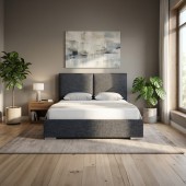 Promocja Łóżko tapicerowane Riga 160x200 z pojemnikiem 