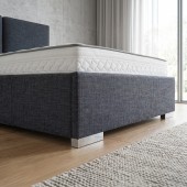 Promocja Łóżko tapicerowane Riga 160x200 z pojemnikiem 