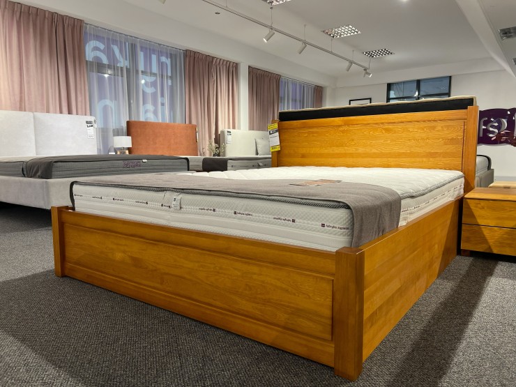 Łóżko ALEKSANDRYT 4 160x200 z pojemnikiem z ekspozycji Salonu Janki