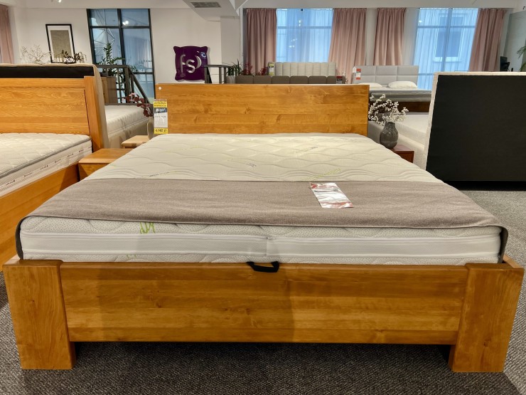 Łóżko CEDAR PLUS 160x200 z pojemnikiem z ekspozycji Salonu Janki