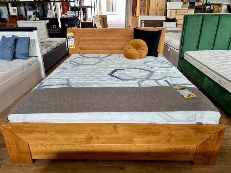 Łóżko LINDEN PLUS 160x200 z pojemnikiem z ekspozycji Salonu Janki