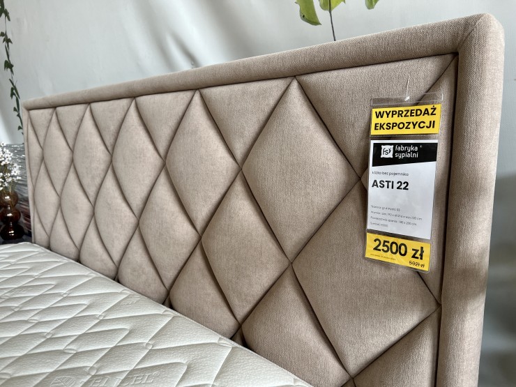 Łóżko Asti 22 180x200 bez pojemnika z ekspozycji Salonu Janki