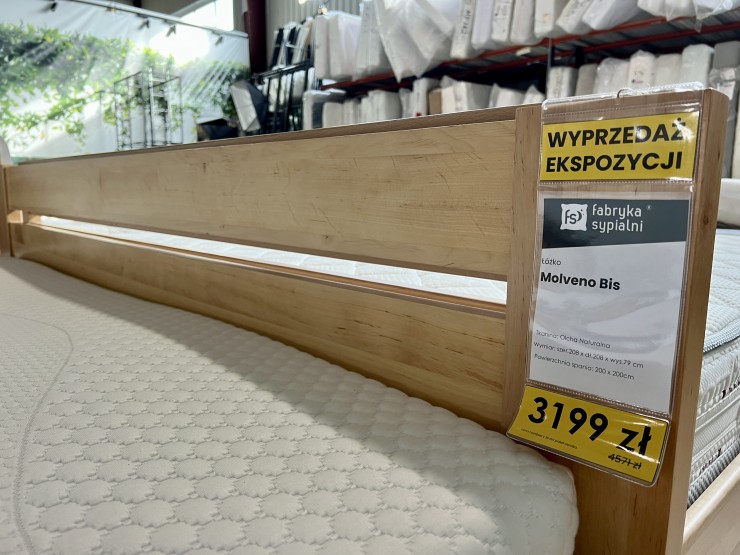 Łóżko MOLVENO BIS 200x200 bez pojemnika z ekspozycji Salonu Janki