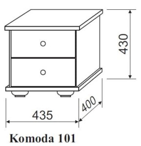 Komoda sosnowa 101 Spar Meble