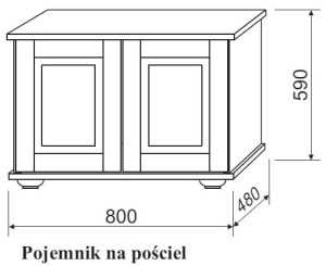 POJEMNIK NA POŚCIEL Spar Meble