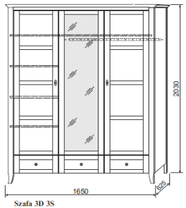 Szafa AMELIA 3D/3S Spar Meble