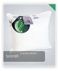 Poduszka LYOCELL gładka włókno ADVANSA 4-kanalikowe